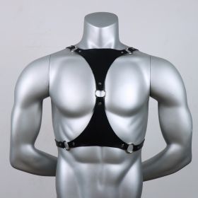 Men's Pu Funny SM Uniform Underwear Nightclub Style Leather Bondage And Discipline Clothing